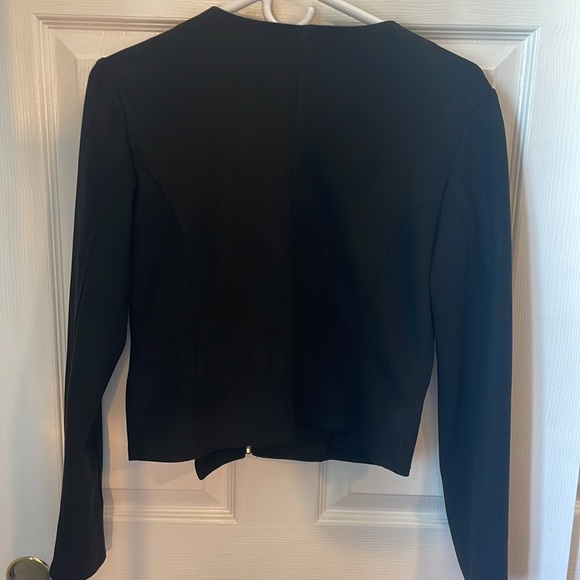 EUC Haute Monde Women's Juniors Casual Faux Suede Moto Jacket S - Picture 8 of 8